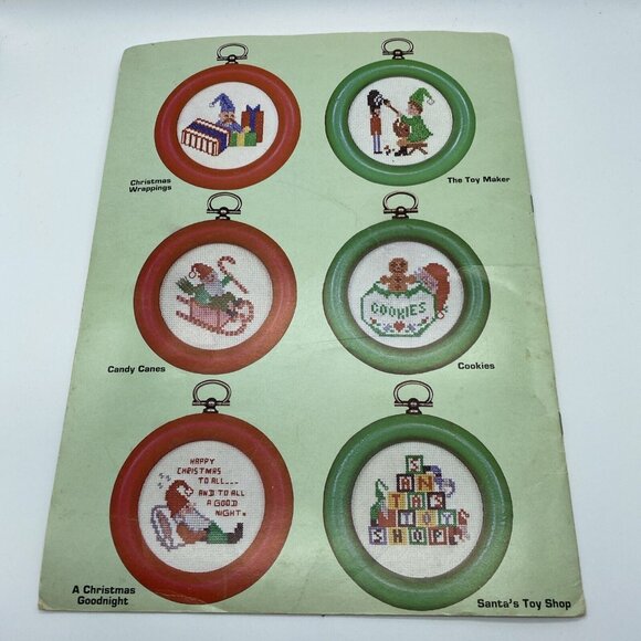 Carolina Cross Stitch Inc Christmas Elves Series 7 Ornaments Patterns Booklet - Picture 4 of 7